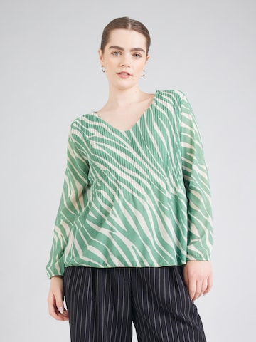 ZABAIONE Blouse 'Ja44na' in Green: front