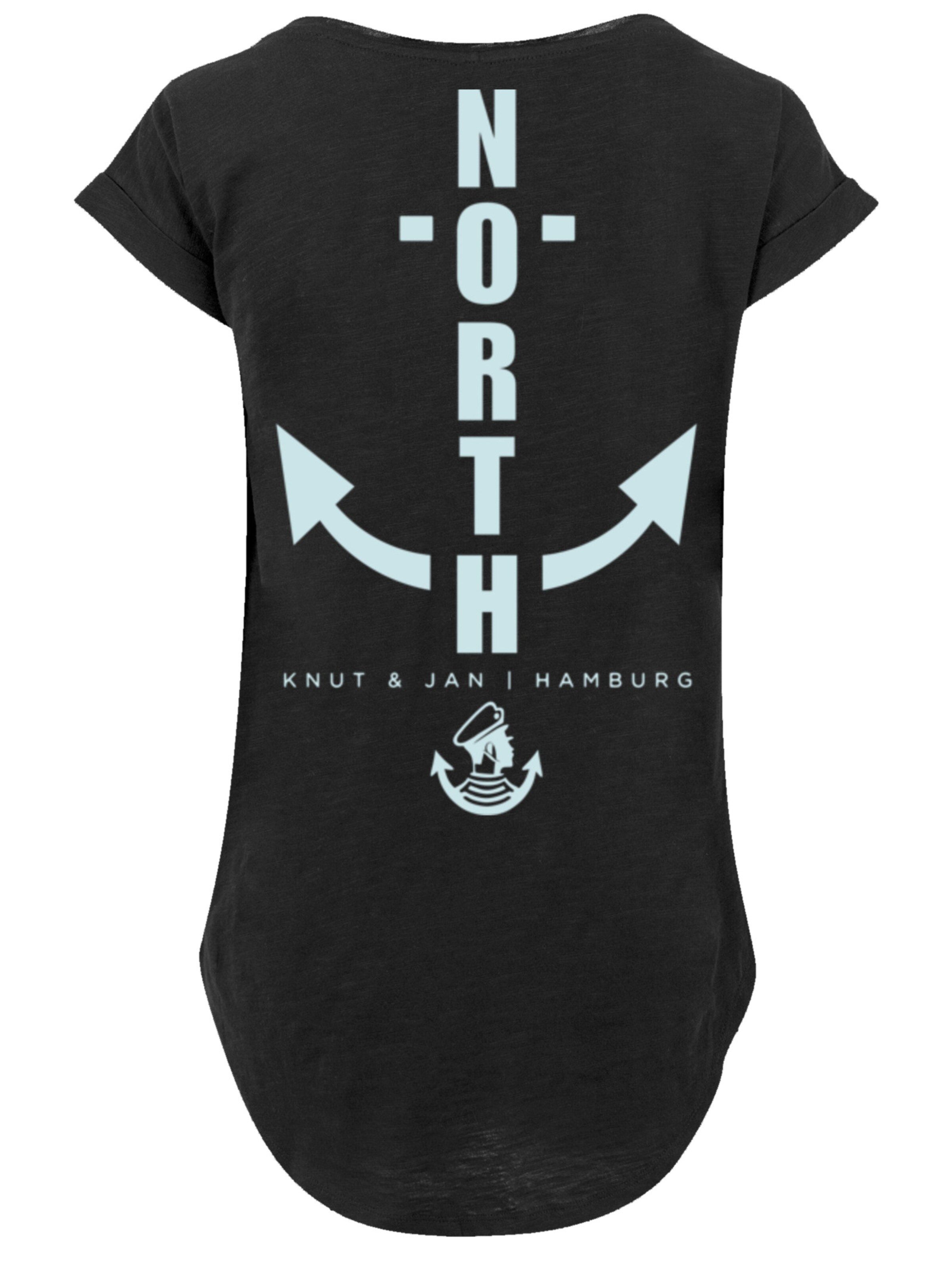 T-shirt 'North Anker Knut & Jan Hamburg' F4NT4STIC en noir