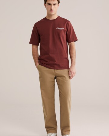 Regular Pantalon chino WE Fashion en marron