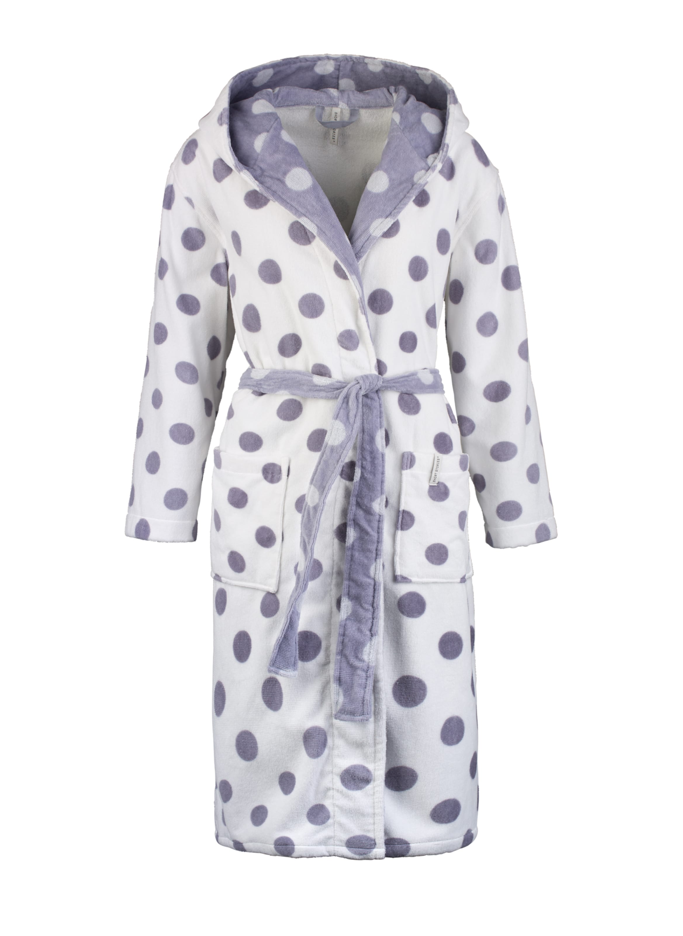 Sanetta Badjas kort in Wit: voorkant