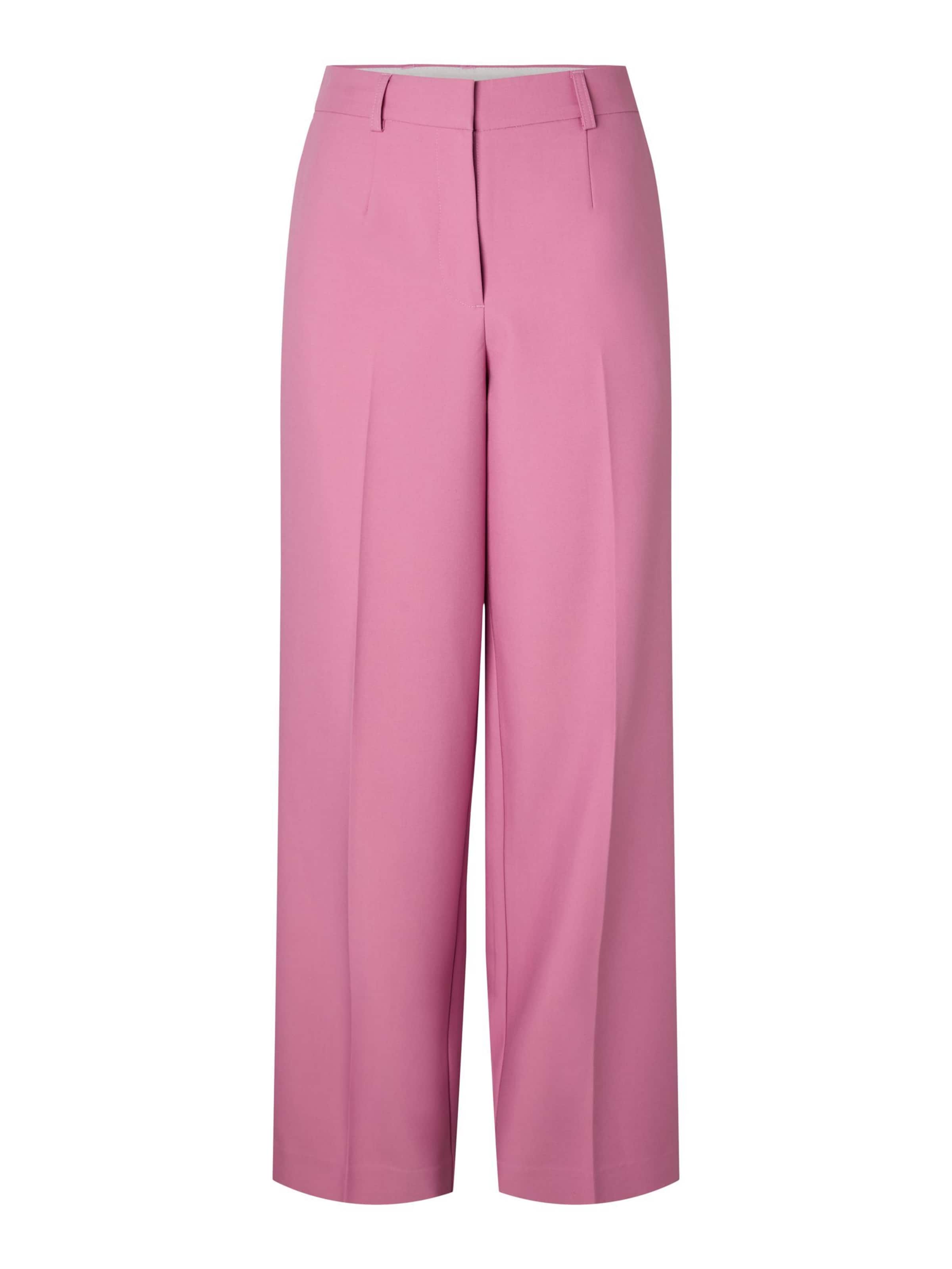 Regular Pantalon à plis 'MIDNIGHT ' YAS en rose : devant