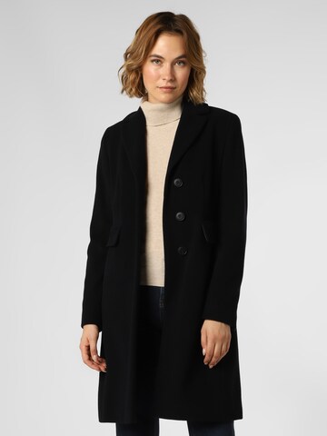 Franco Callegari Between-Seasons Coat in Black: front