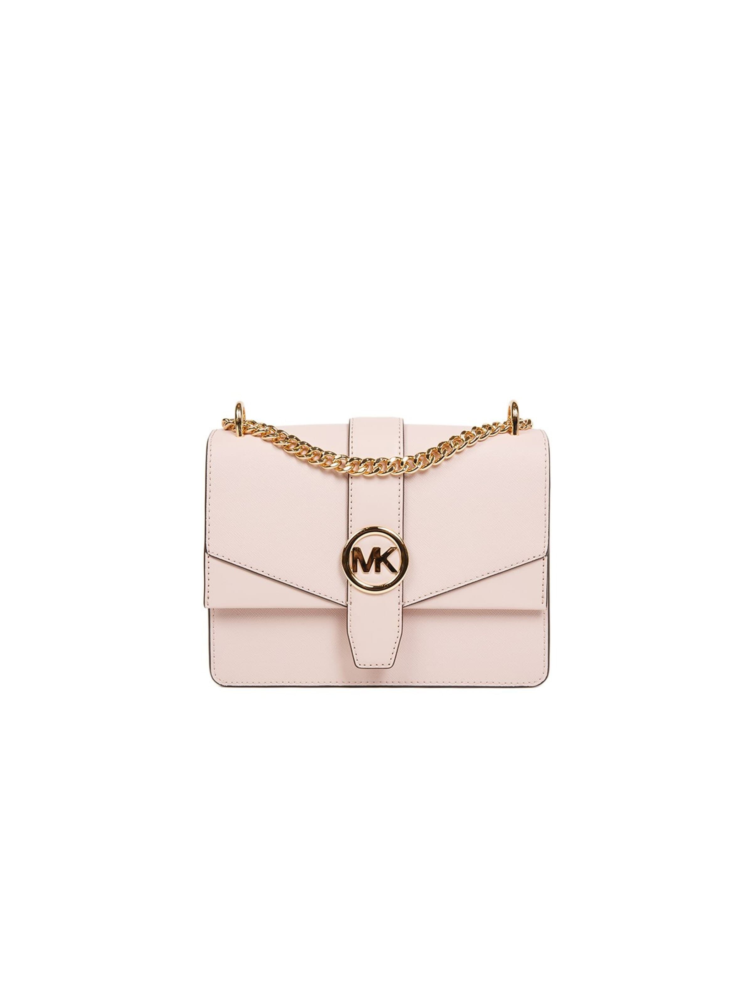 Michael Kors Umhängetasche 'Greenwich Small Flap Crossbody Bag'‌‌‌‌‌‌‌‌ in Pink: Vorderseite