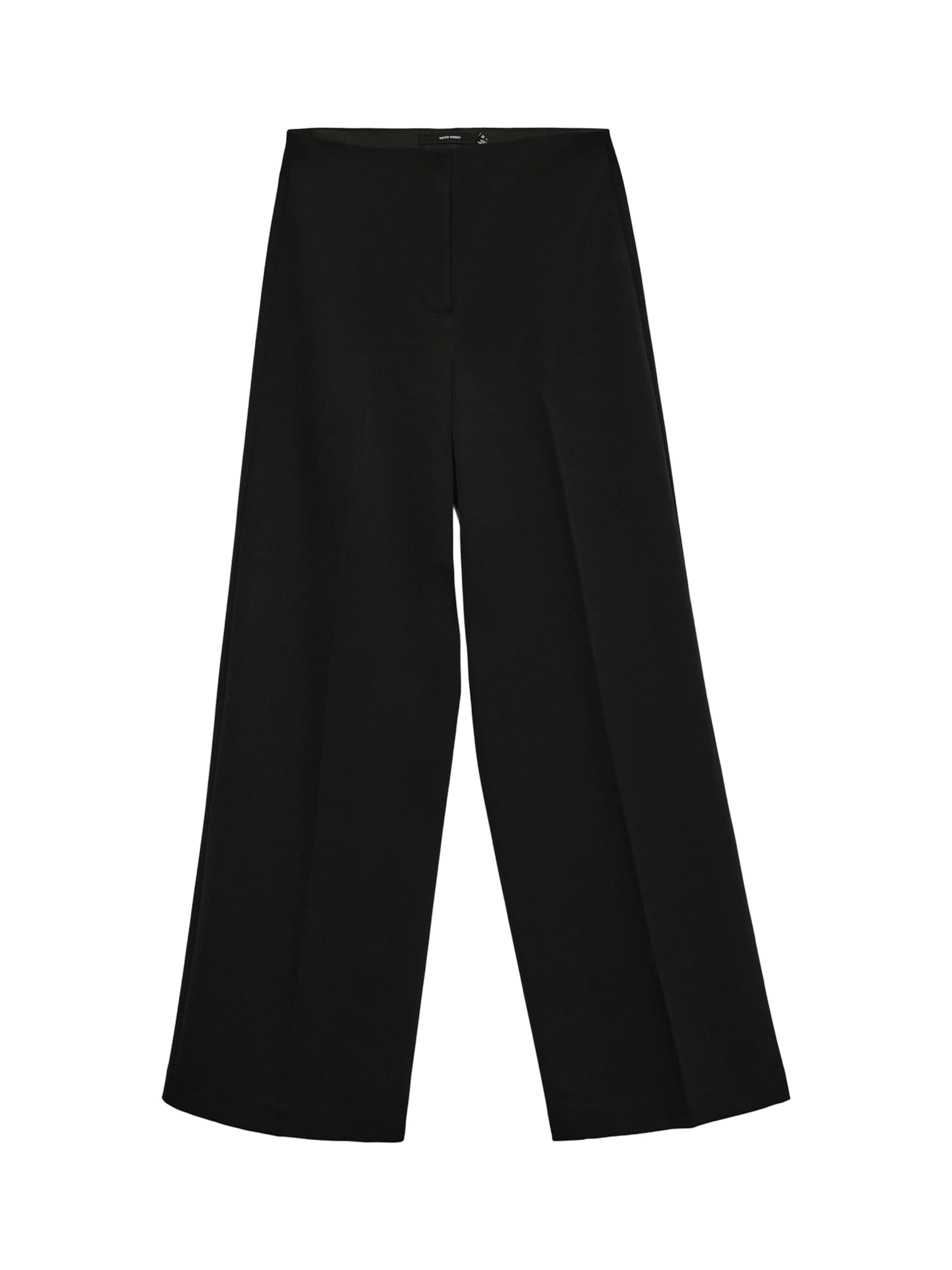 VERO MODA - Pierna ancha Pantalón de pinzas 'VMMAYLI' en negro: frente