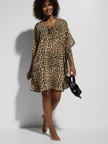 bonprix Strandkleid in Braun