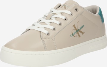 Calvin Klein Jeans Sneakers in White: front