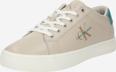 Calvin Klein Jeans Zapatillas deportivas bajas en oliva / petróleo / blanco cáscara de huevo, Vista del producto