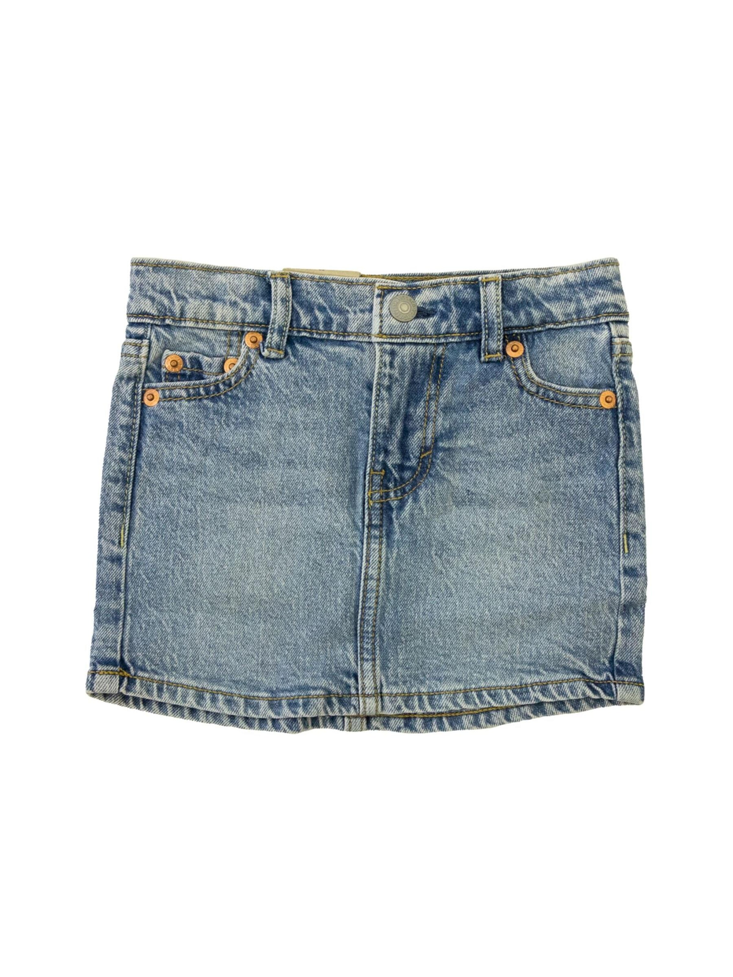 Levi's Kids Rok 'LVG ICON SKIRT' in Blauw: voorkant