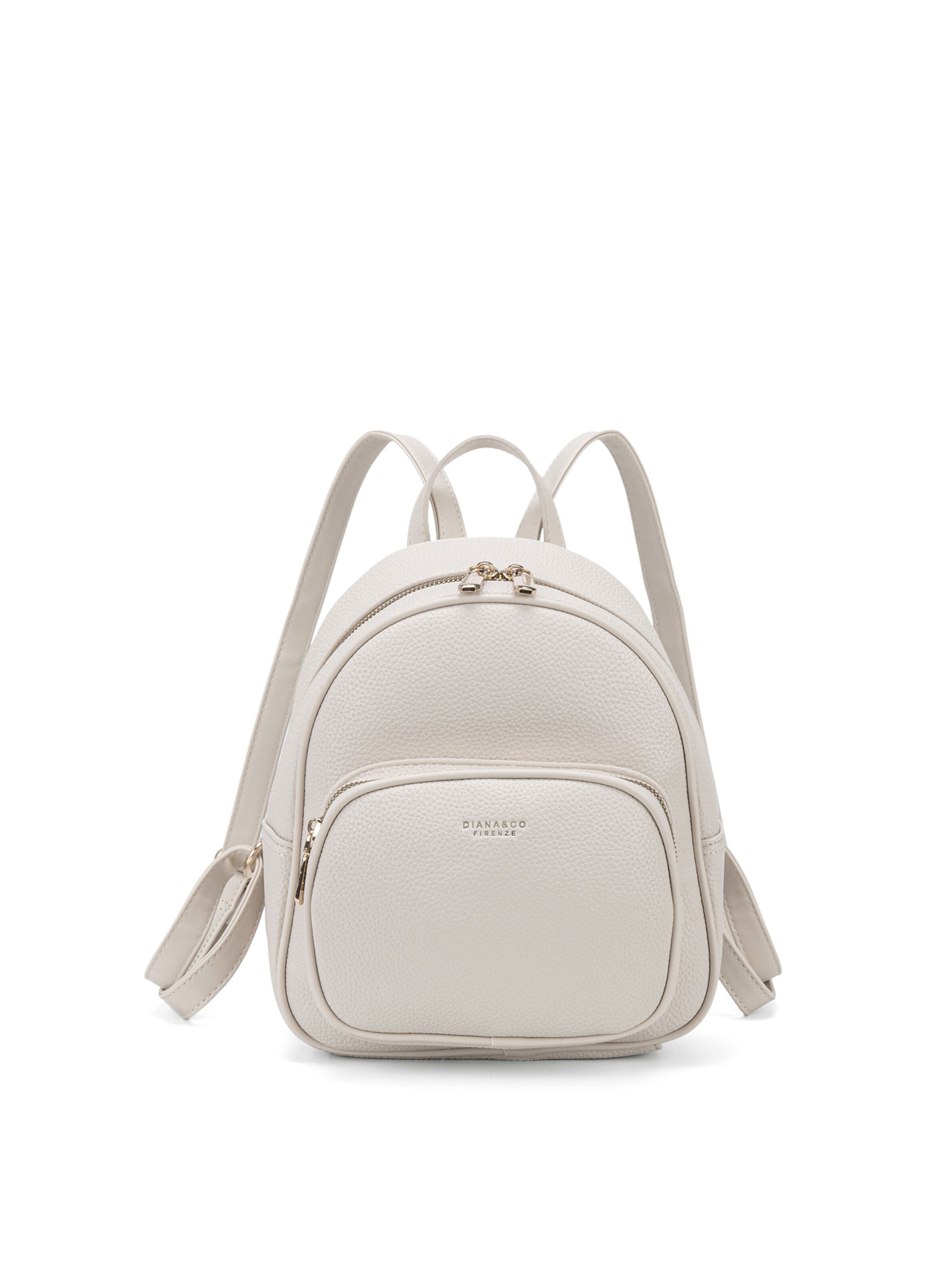Zaino 'Zaino Donna Vegan Leather con Zip e Tasche Organizzate - Diana & Co' di Diana&Co. in beige