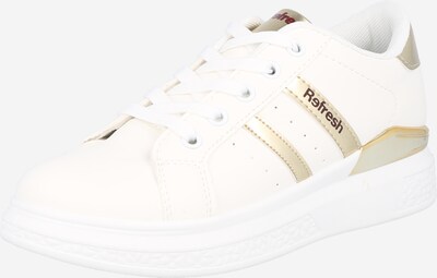 Sneaker low Refresh pe auriu / roșu burgundy / alb, Vizualizare produs