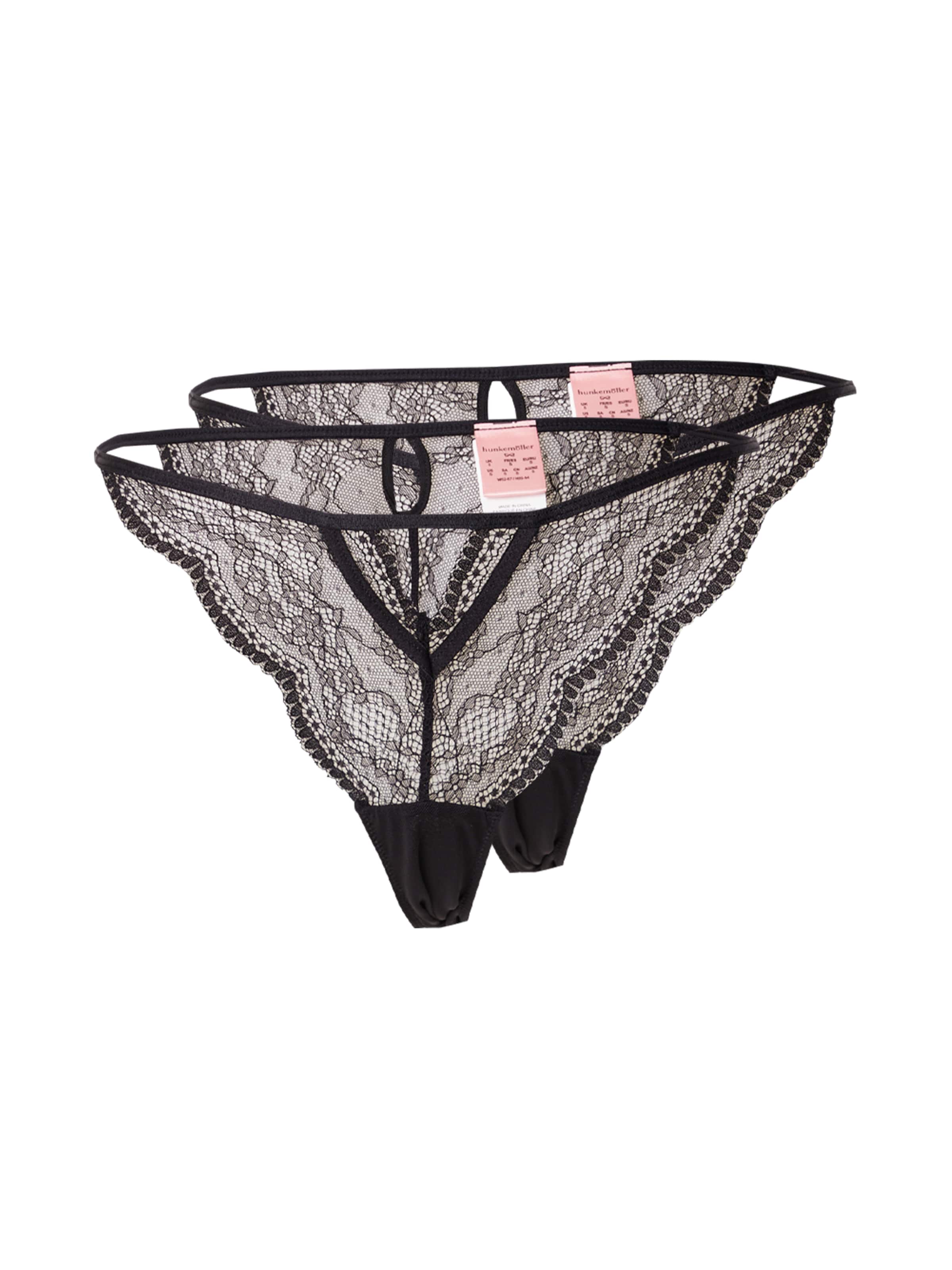 Slip 'Isabelle' de la Hunkemöller pe negru: față