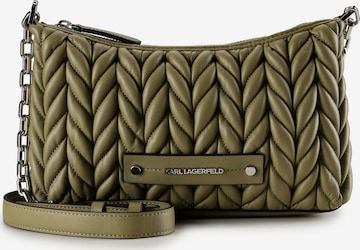 Karl Lagerfeld Schoudertas 'Weave ' in Groen: voorkant