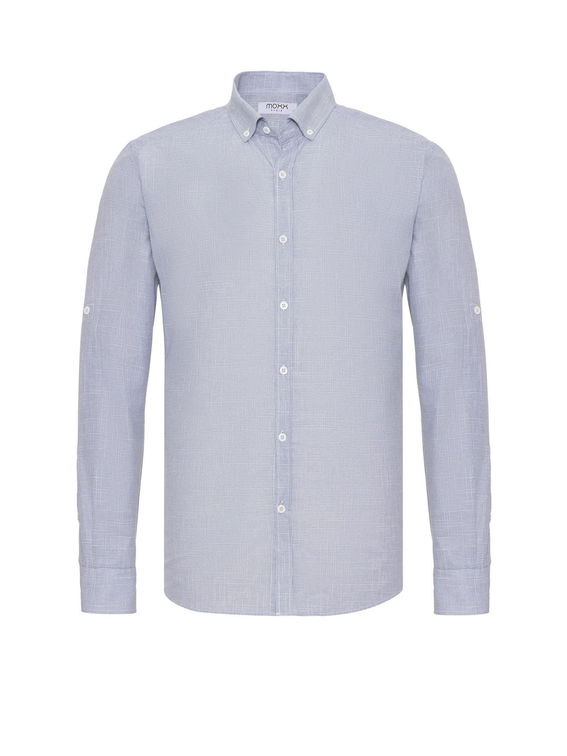 Moxx Paris Regular fit Overhemd in Grijs: voorkant