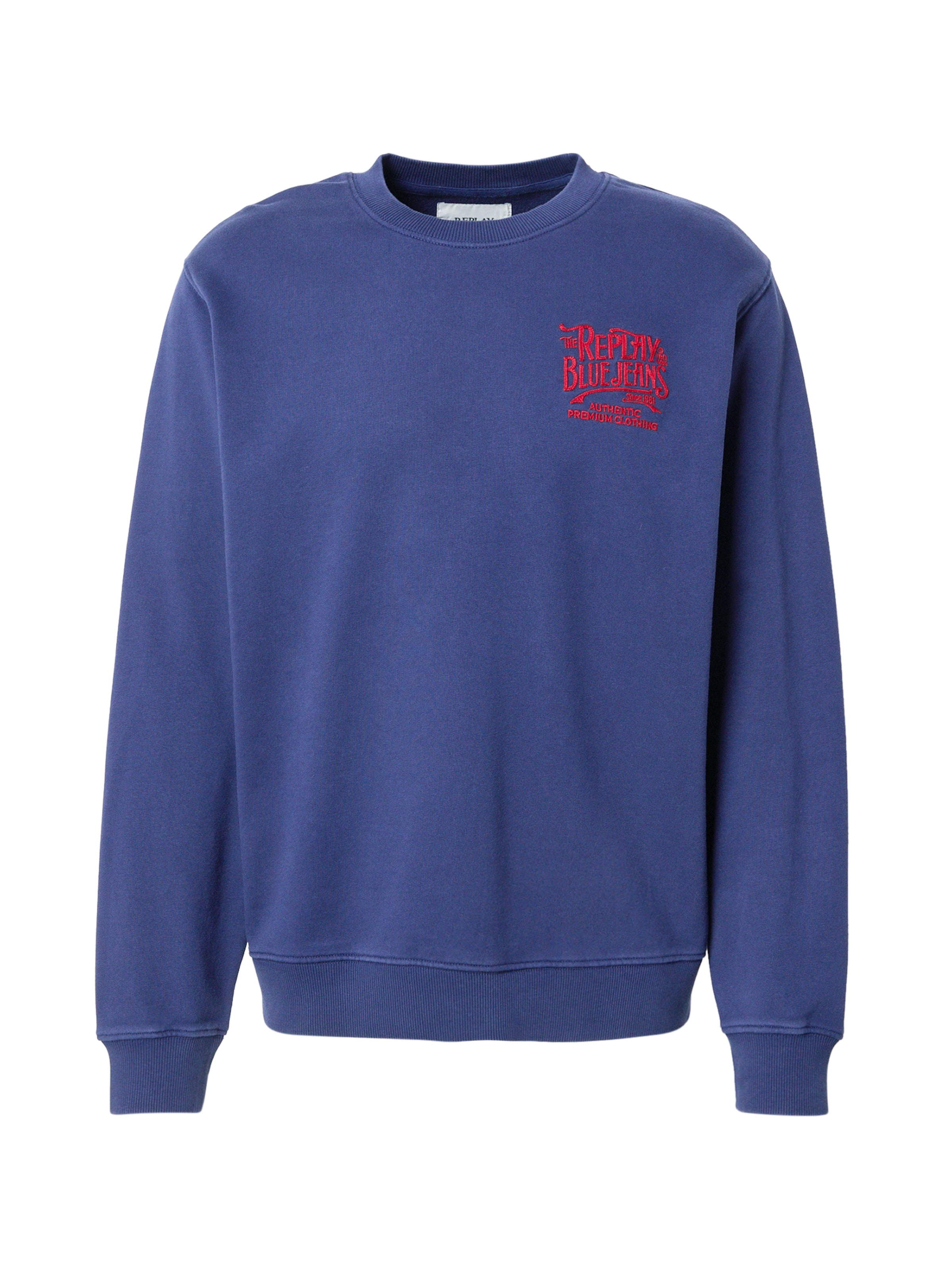 REPLAY - Sweatshirt em azul: frente