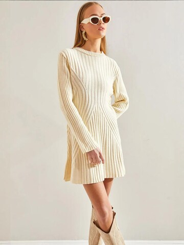 Bianco Lucci - Vestido de malha em branco