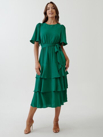 Tussah Φόρεμα 'QUINN' σε πράσινο: μπροστά