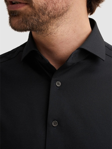 Regular fit Camicia 'Elevated Knit shirt' di VANGUARD in nero