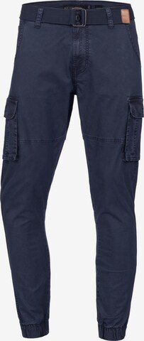 Pantalon INDICODE JEANS en bleu : devant