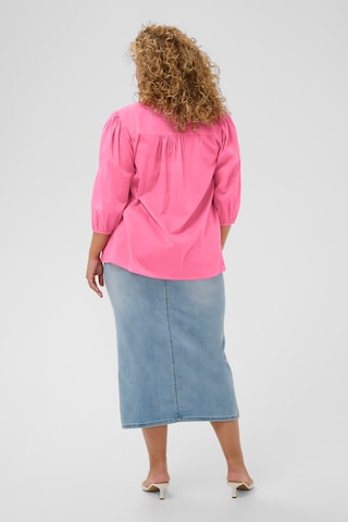 KAFFE CURVE - Blusa 'Karlia' en rosa