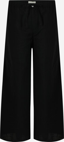 ABOUT YOU REBIRTH STUDIOS Wide leg Broek 'Holiday' in Zwart: voorkant