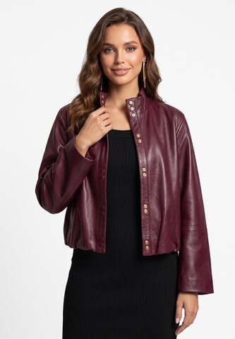 faina Jacke 'De Luxe' in Rot: Vorderseite