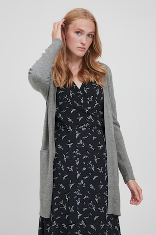 b.young Knit Cardigan 'NONINA' in Grey: front