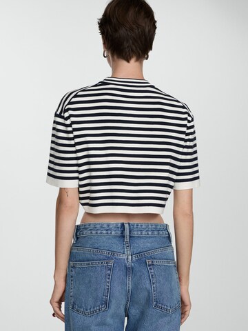 MANGO Pullover 'GRUMETE' i blå