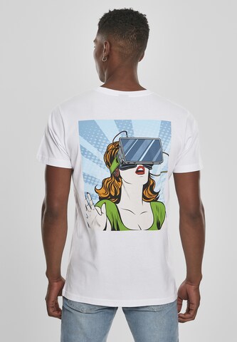 MT Men T-Shirt 'Escape Reality' in Weiß: Vorderseite
