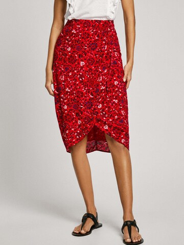 Gonna 'Clau' di Pepe Jeans in rosso: frontale