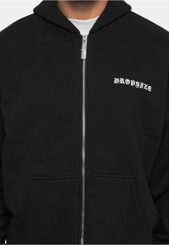 Dropsize Sweatvest in Zwart