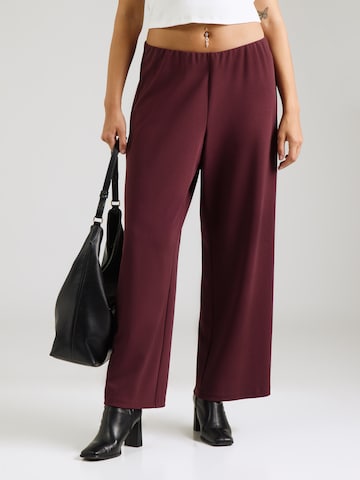 Vero Moda Curve Wide Leg Housut värissä punainen: etupuoli