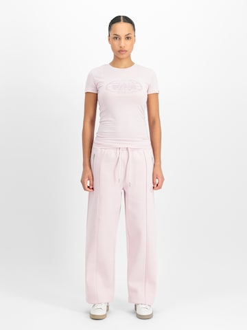 ALPHA INDUSTRIES Wide leg Pants in Purple: front