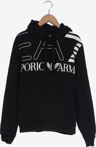 EA7 Emporio Armani Sweatshirt & Zip-Up Hoodie in S in Black: front