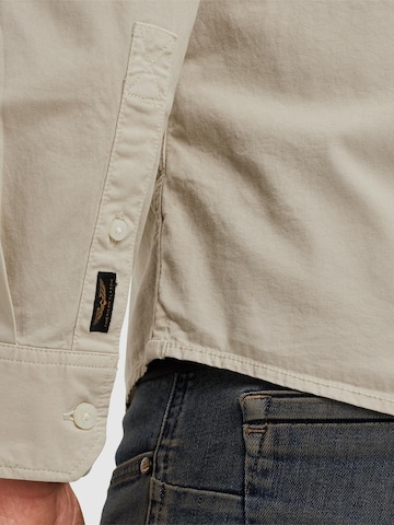 PME Legend Regular fit Overhemd 'American Classic shirt' in Grijs