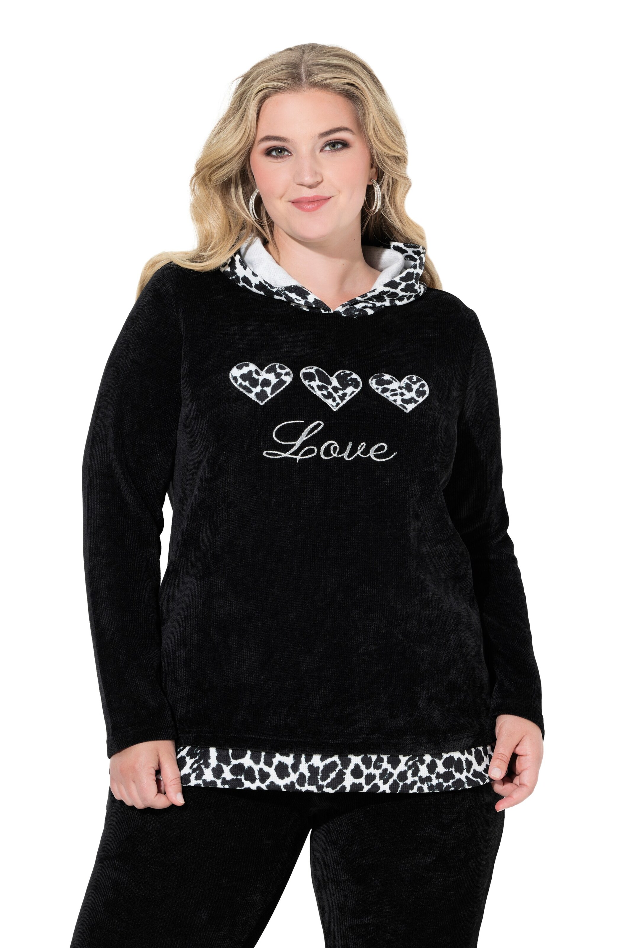 MIAMODA Sweatshirt in Black