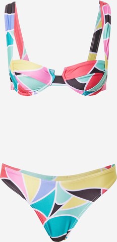 Nasty Gal Balconette Bikini in Pink: front