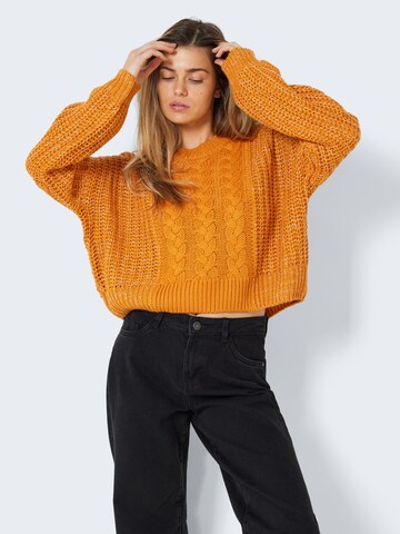 Pullover 'Lori' di Noisy may in arancione: frontale