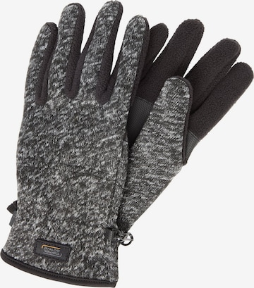 CAMEL ACTIVE Strickhandschuhe mit elastischem Bündchen in Grau: Vorderseite