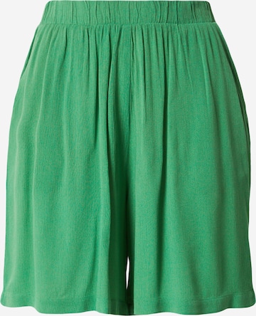ICHI Loosefit Kalhoty – zelená: přední strana