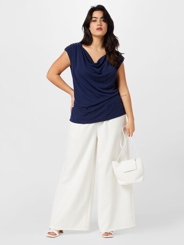 Lauren Ralph Lauren Plus Top 'PRIYANNE' in Blauw