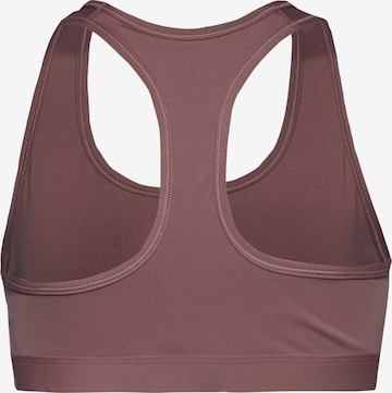 NIKE Bralette Sports Bra 'Swoosh' in Brown