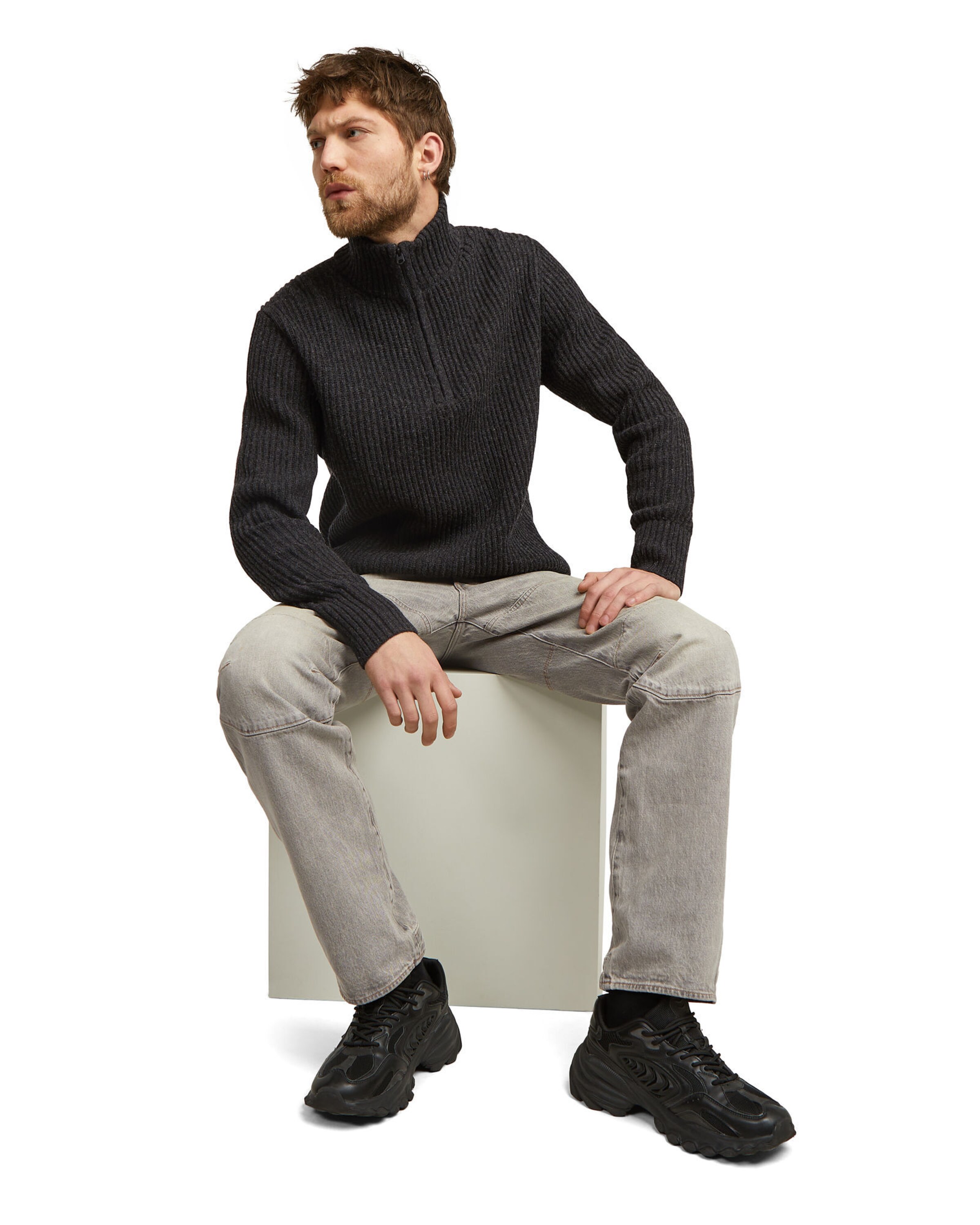 G-STAR Sweater 'Essential' in Grey