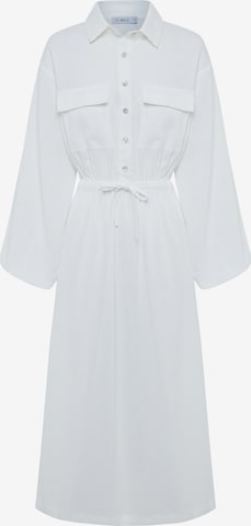 St MRLO Φόρεμα σε λευκό: μπροστά