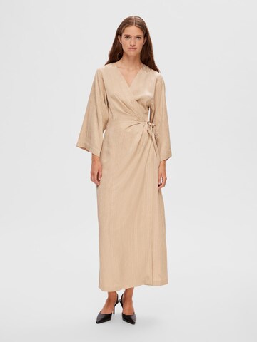 SELECTED FEMME Dress 'Tyra' in Beige