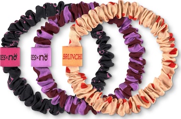 BRUNCHIES® Hair jewelry 'Co-Creation BRUNCHIES® x NÖ by Love It Green – 3er Set aus 100 % Maulbeerseide für absolute Haarliebe' in Orange: front