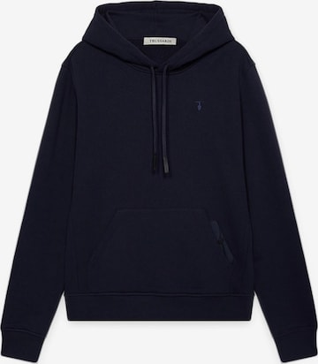 Sweat-shirt Trussardi en bleu : devant