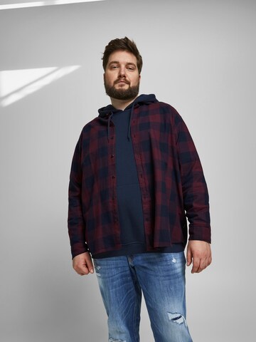 Jack & Jones Plus Regular Fit Hemd 'Gingham' in Lila