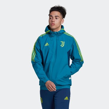 Veste outdoor 'Juventus Turin' ADIDAS SPORTSWEAR en bleu : devant