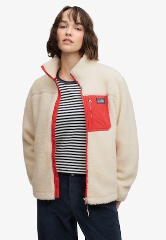Giacca di pile 'HERITAGE' di Superdry & Co in beige