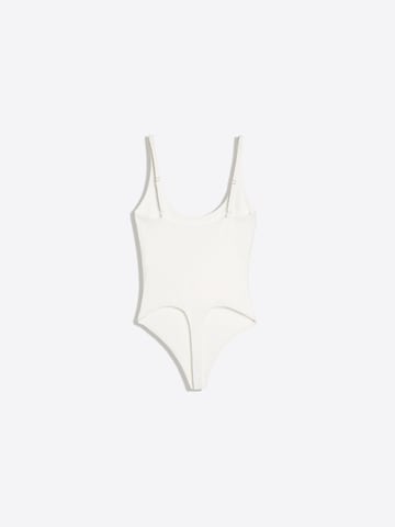 Bershka T-shirtbody i beige